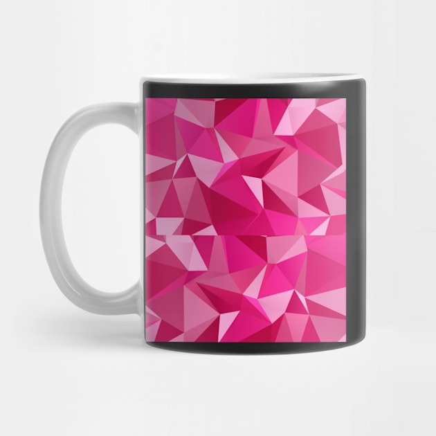 Pink Abstract Geometric Triangles by broadwaygurl18